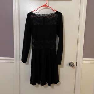 Black Long Sleeve Lace Dress